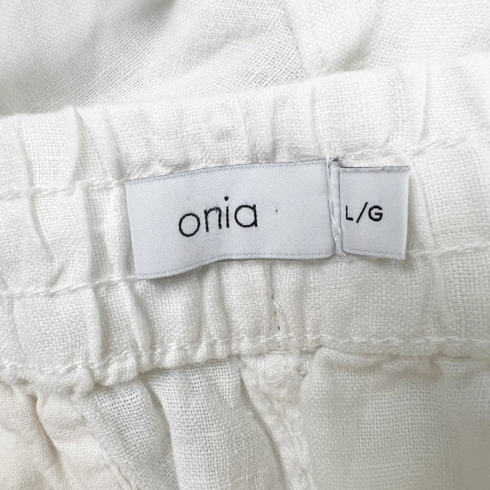 New Onia Linen Tom Cargo Shorts Beach Spring Summer Casual Utility Relaxed Fit - Picture 5 of 9